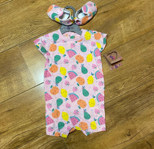 Fruit Romper With Shoes